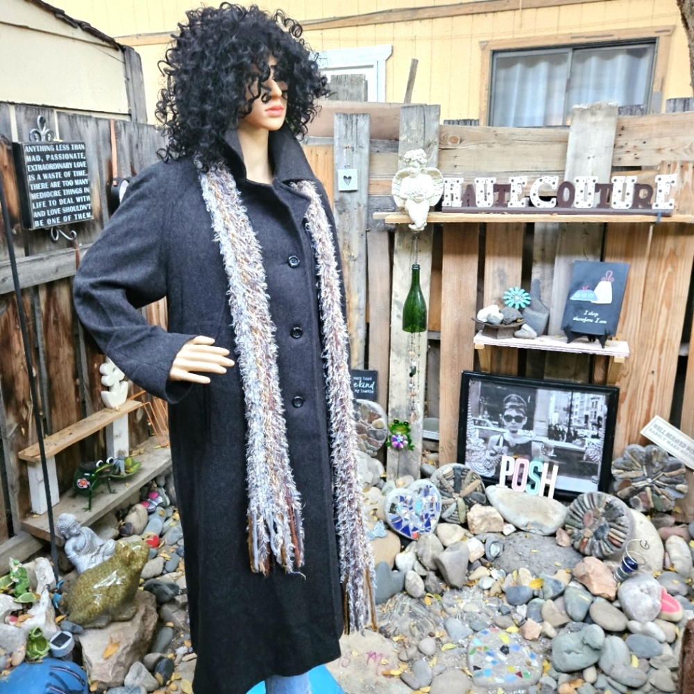 JoD vintage double breasted 100% wool full length coat